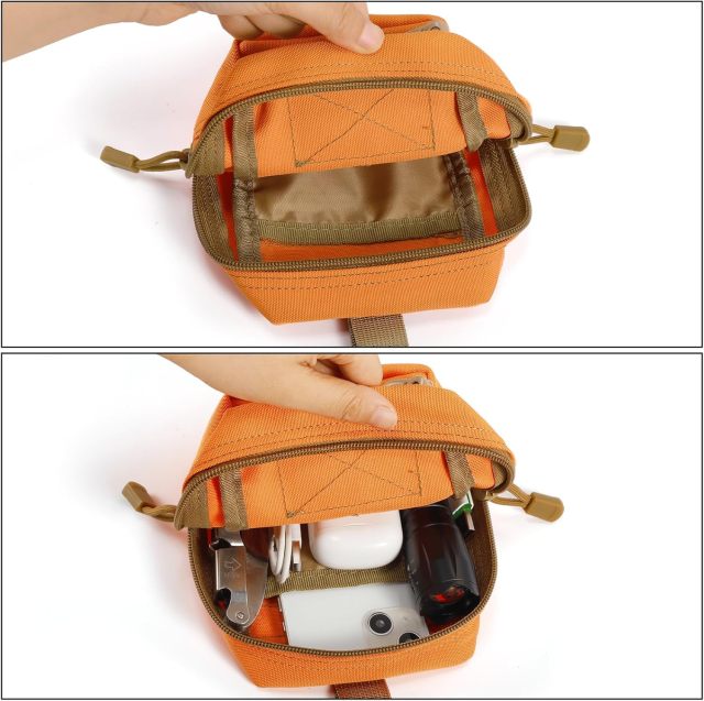 Molle Pouches - Tactical Compact Water-Resistant EDC Pouch Bag Small Utility Pouch