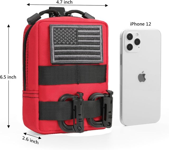 Molle Pouches - Tactical Compact Water-Resistant EDC Pouch Bag Small Utility Pouch
