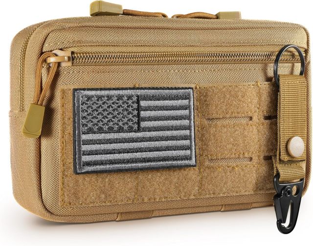 Molle Pouches - Tactical Compact Water-Resistant EDC Pouch Bag Small Utility Pouch