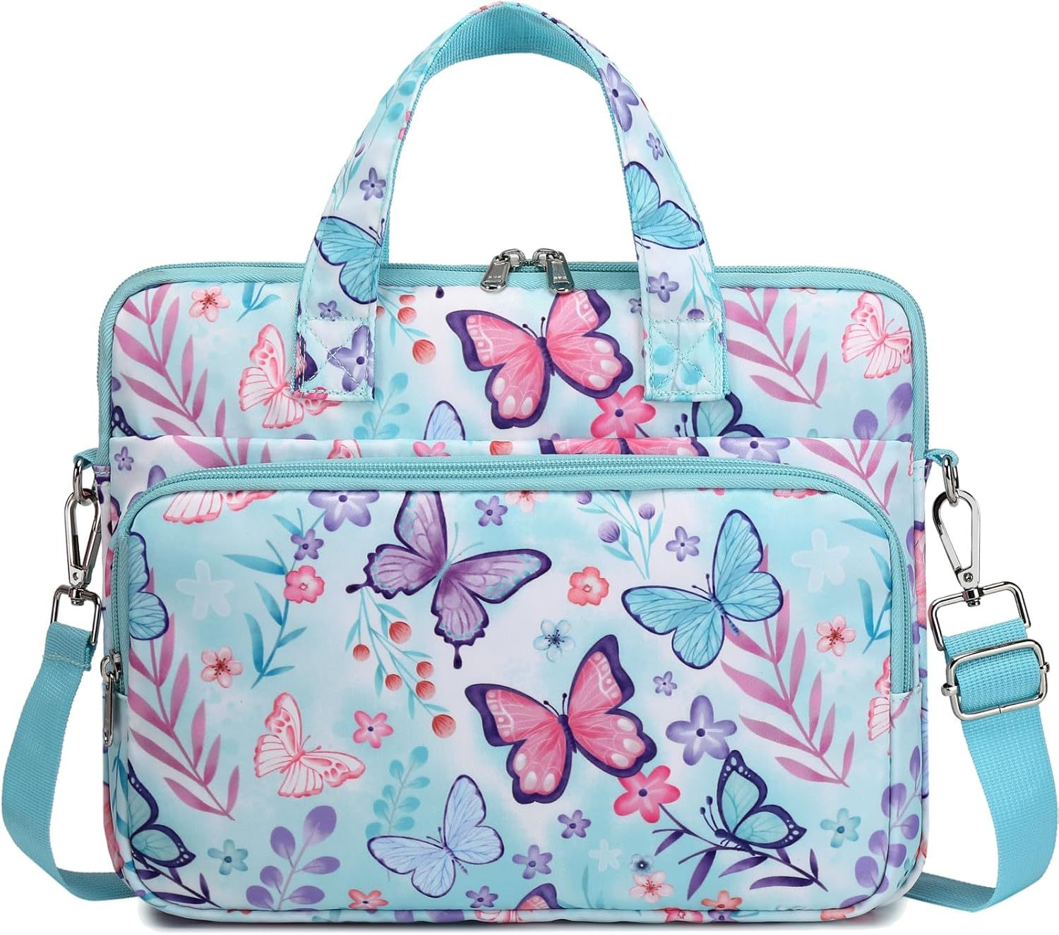 Kids Tablet Carrying Sleeve - 12.5 Inch Protective Bag with Shoulder Strap