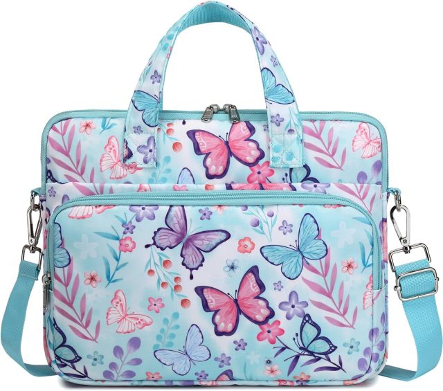 Kids Tablet Carrying Sleeve - 12.5 Inch Protective Bag with Shoulder Strap
