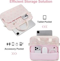 Kids Tablet Carrying Sleeve - 12.5 Inch Protective Bag with Shoulder Strap