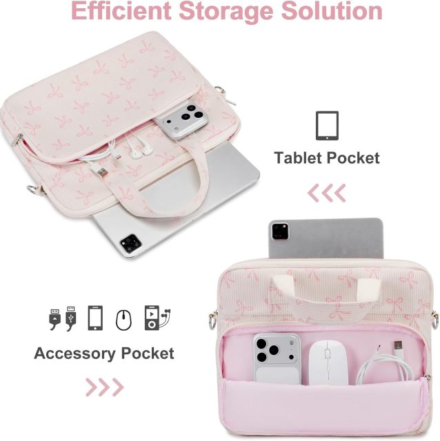 Kids Tablet Carrying Sleeve - 12.5 Inch Protective Bag with Shoulder Strap