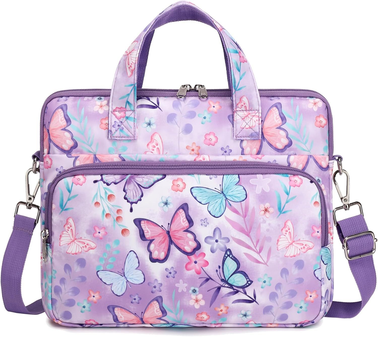 Kids Tablet Carrying Sleeve - 12.5 Inch Protective Bag with Shoulder Strap