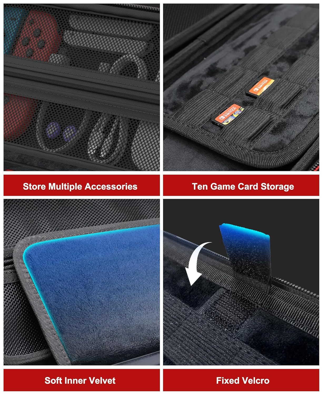 Switch 2 Case Compatible with Nintendo Switch 2/ Switch/Switch OLED, Switch Travel Carrying Hard Shell Protective Cases
