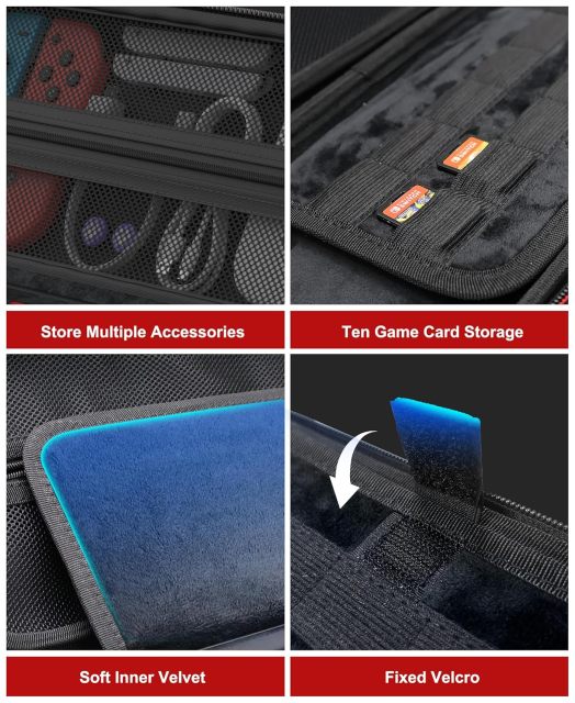 Switch 2 Case Compatible with Nintendo Switch 2/ Switch/Switch OLED, Switch Travel Carrying Hard Shell Protective Cases