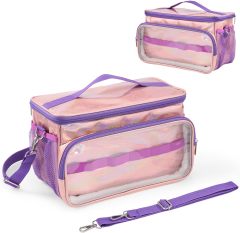 Storage Bag for Music Box/ Headphones/ Charging Station & Accessories, Carry Bag with Shoulder Strap
