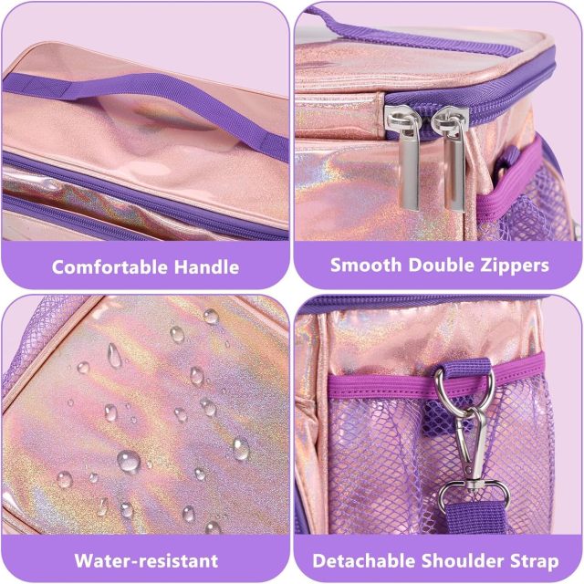 Storage Bag for Music Box/ Headphones/ Charging Station & Accessories, Carry Bag with Shoulder Strap