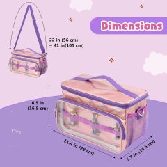 Storage Bag for Music Box/ Headphones/ Charging Station & Accessories, Carry Bag with Shoulder Strap