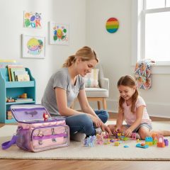 Storage Bag for Music Box/ Headphones/ Charging Station & Accessories, Carry Bag with Shoulder Strap