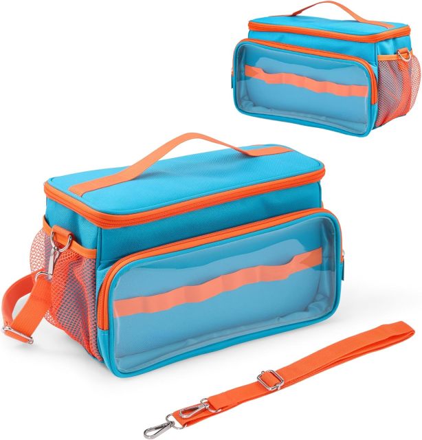 Storage Bag for Music Box/ Headphones/ Charging Station & Accessories, Carry Bag with Shoulder Strap