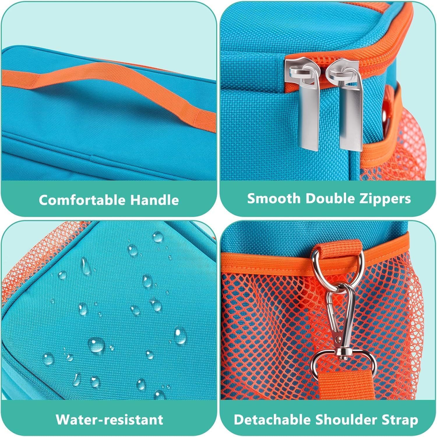 Storage Bag for Music Box/ Headphones/ Charging Station & Accessories, Carry Bag with Shoulder Strap