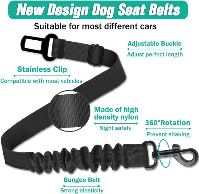 Custom Durable Dog Car Harness Seat Belt