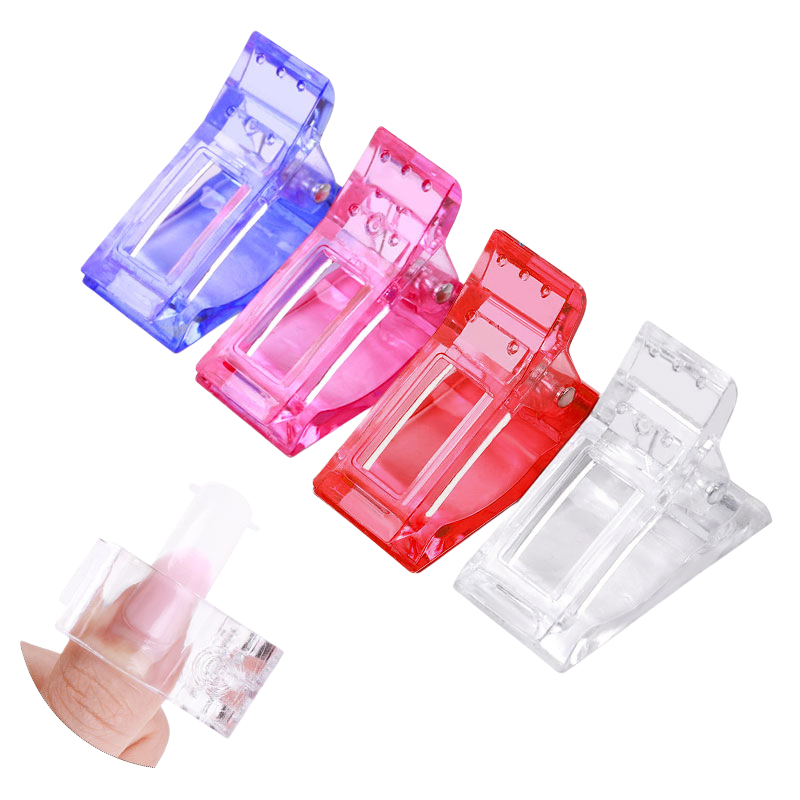 Plastic Nail Tip Fixing Clips for Nail Art Crystal Extension，Jiuheng Cosmetic,jiuhengcosmetic