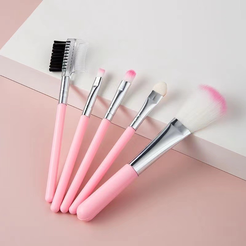 Premium OEM Wholesale 5-Piece Skin-Friendly Makeup Brush Set，Jiuheng Cosmetic,jiuhengcosmetic