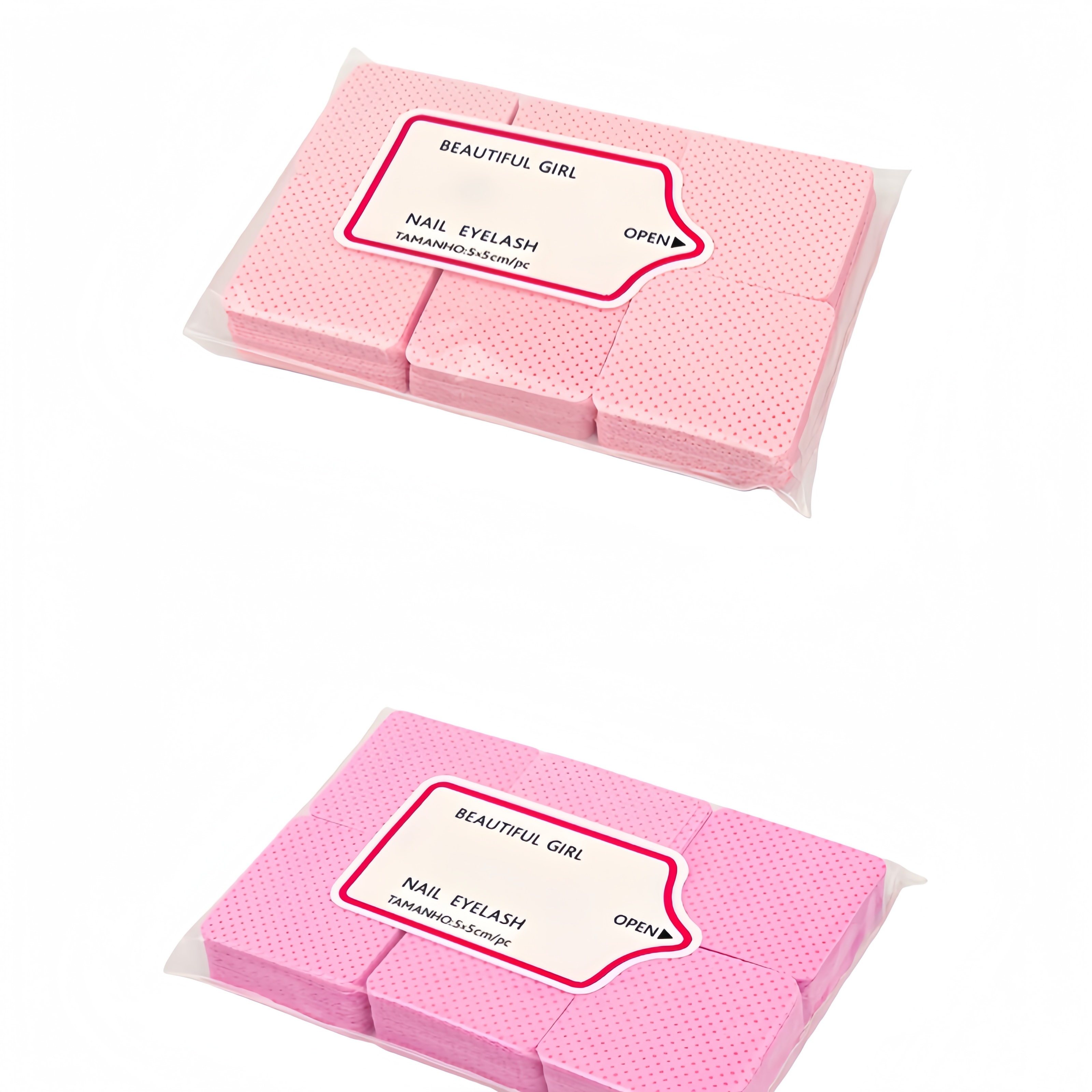 100PcsDisposable Non-woven Nail Remover Pads for Eyelash&Nail Cleaning，Jiuheng Cosmetic,jiuhengcosmetic