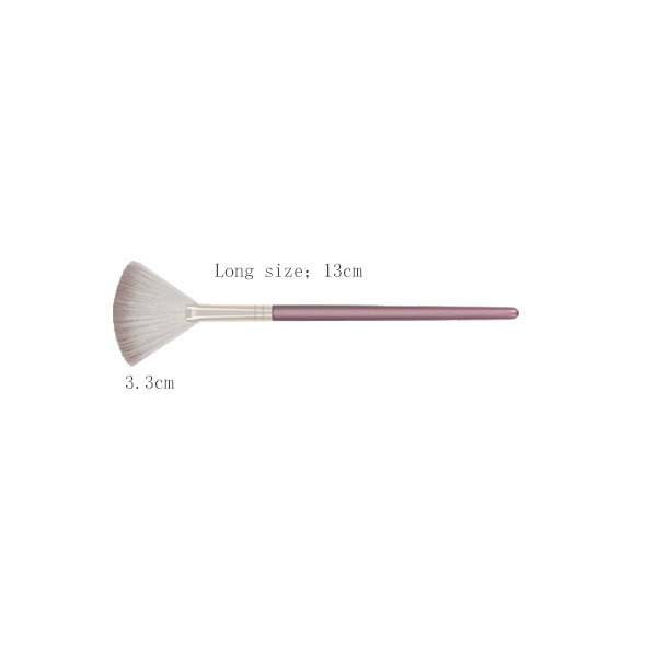 Fan shaped Eyeshadow Brushes for Makeup Application