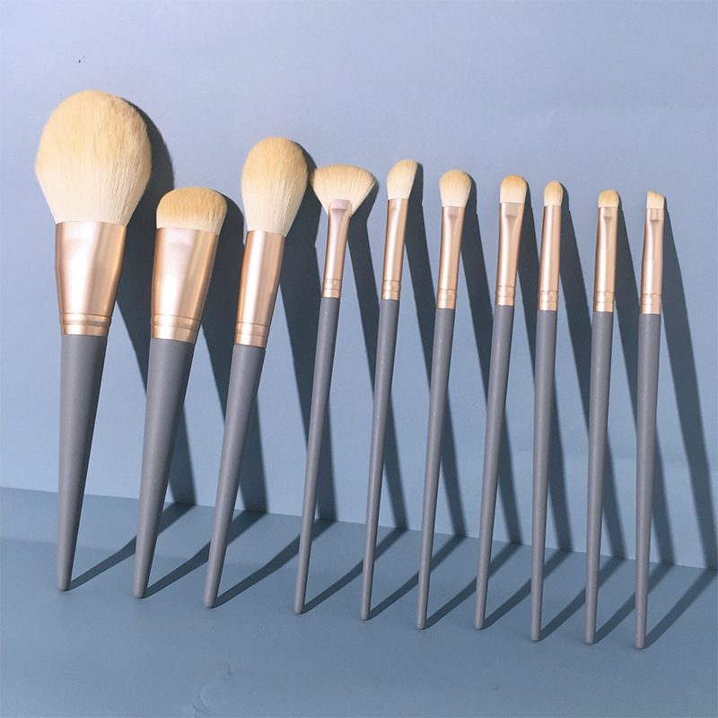 10Pcs Synthetic Hair Makeup Brush Set Professional Beauty Cosmetic Kit，Jiuheng Cosmetic,jiuhengcosmetic