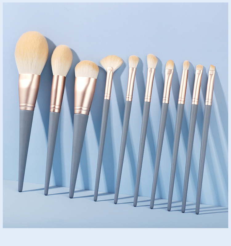 10Pcs Synthetic Hair Makeup Brush Set Professional Beauty Cosmetic Kit，Jiuheng Cosmetic,jiuhengcosmetic
