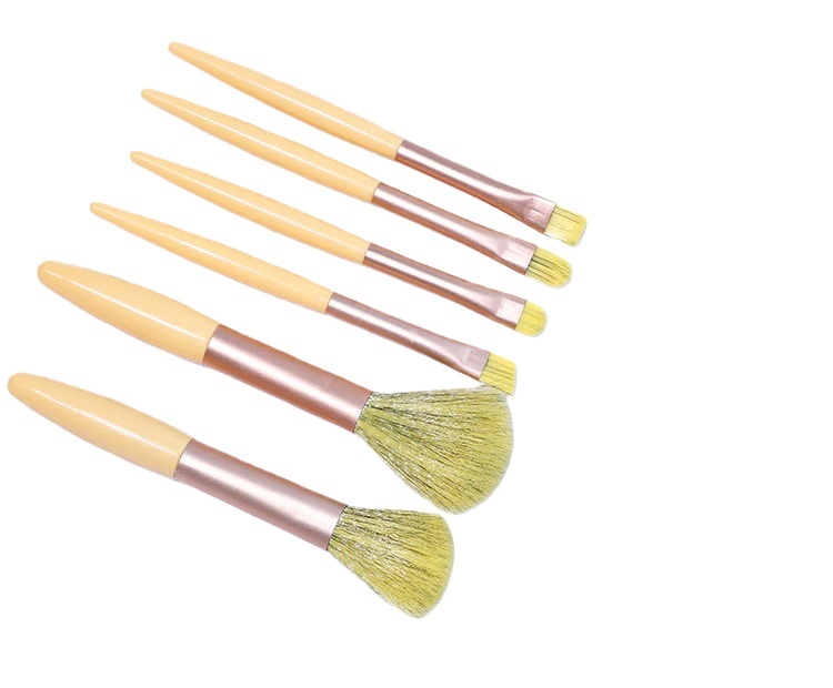 Premium Six-Piece Soft Foundation Brush Set Cosmetic Tool Manufacturer，Jiuheng Cosmetic,jiuhengcosmetic