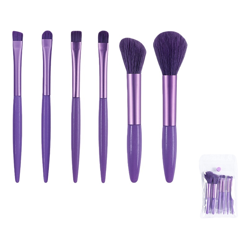 Premium Six-Piece Soft Foundation Brush Set Cosmetic Tool Manufacturer，Jiuheng Cosmetic,jiuhengcosmetic