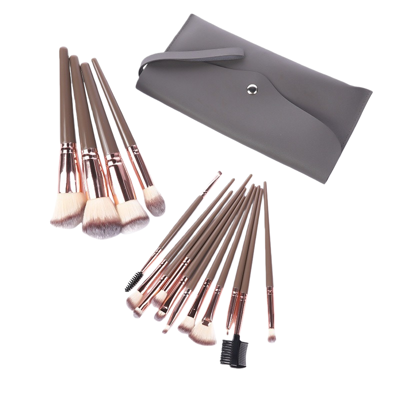 15Pcs Twisted Handle Makeup Brush Set，Jiuheng Cosmetic,jiuhengcosmetic