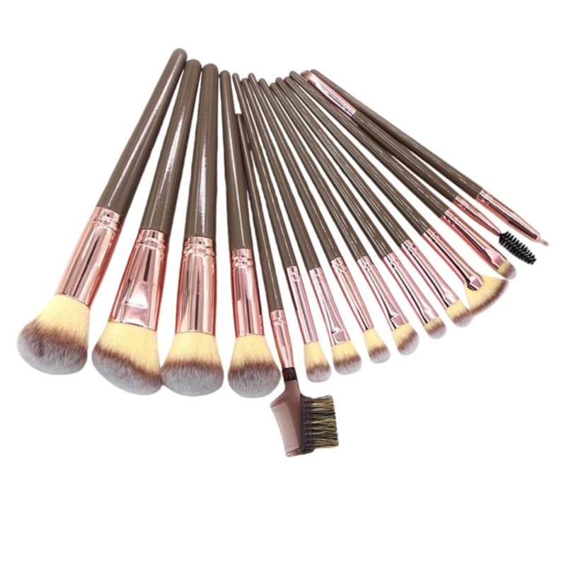 15Pcs Twisted Handle Makeup Brush Set，Jiuheng Cosmetic,jiuhengcosmetic