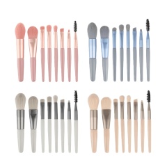 Premium 8-Piece Vegan Makeup Brush Set |Customizable& Low MOQ Supplier，Jiuheng Cosmetic,jiuhengcosmetic