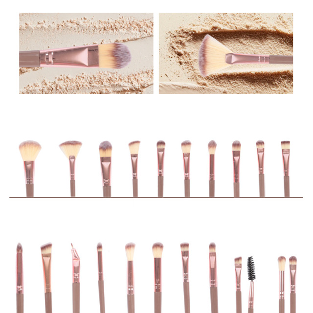40-Piece Synthetic Fiber Beauty Tool Set for Complete Makeup Needs，Jiuheng Cosmetic,jiuhengcosmetic