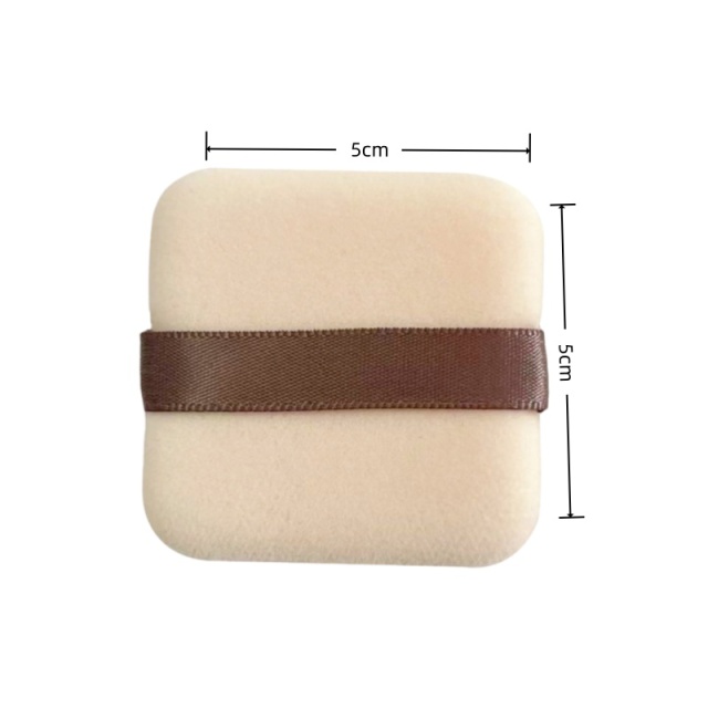 Wholesale High Density Square Velvet Makeup Powder Puff Super Soft Cosmetic Puff