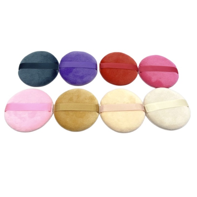 Soft Cute Washable Foundation Powder Puff Private Label Pure Cotton Makeup