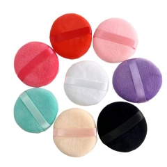 Soft Cute Washable Foundation Powder Puff Private Label Pure Cotton Makeup