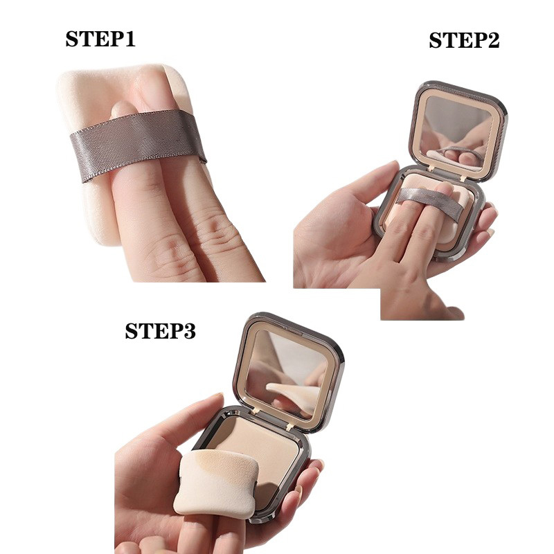 Wholesale High Density Square Velvet Makeup Powder Puff Super Soft Cosmetic Puff