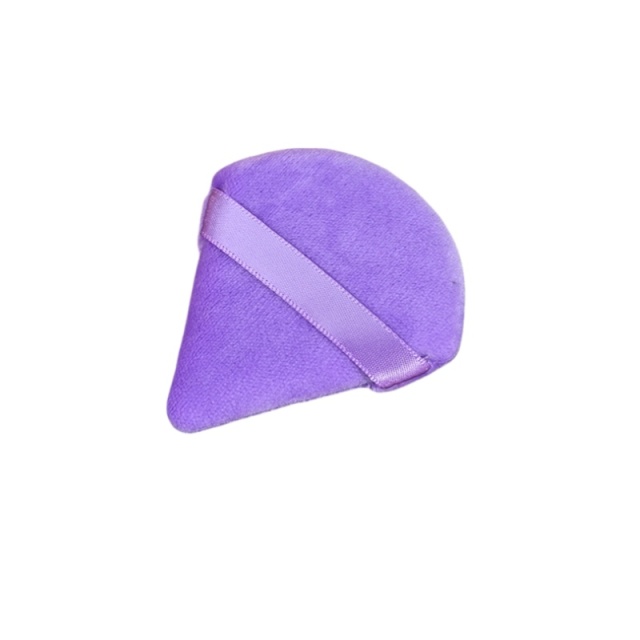 Face Soft Cotton Triangle Powder Puff Wet and Dry Makeup Puff Velvet Beauty Sponge