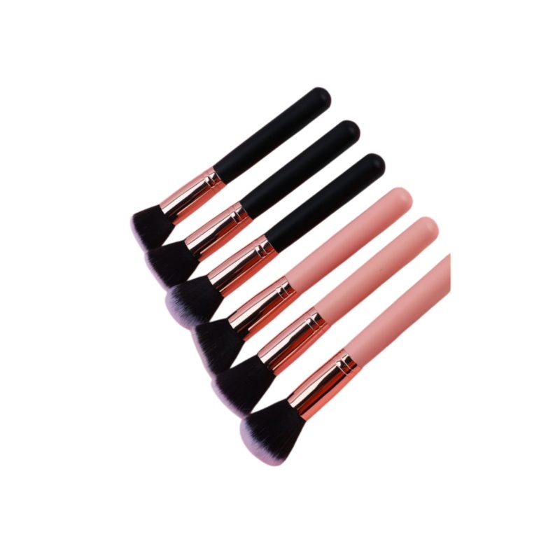 Soft Foundation Brush Fiber Bristles Wooden Handle Facial Makeup Brush，Jiuheng Cosmetic,jiuhengcosmetic
