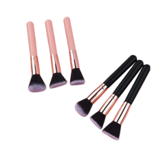 Soft Foundation Brush Fiber Bristles Wooden Handle Facial Makeup Brush，Jiuheng Cosmetic,jiuhengcosmetic