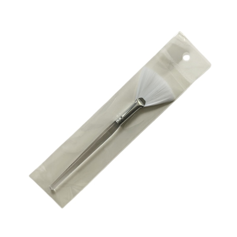 Soft Nylon Fan Mask Brush With Plastic Handle For Facial Mask，Jiuheng Cosmetic,jiuhengcosmetic