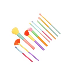 10pcs Makeup Brushes Soft Bristle Tool Brush Set Colored，Jiuheng Cosmetic,jiuhengcosmetic