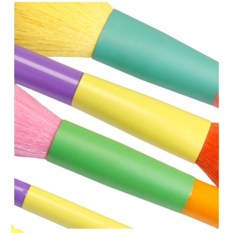 10pcs Makeup Brushes Soft Bristle Tool Brush Set Colored，Jiuheng Cosmetic,jiuhengcosmetic