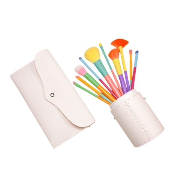 10pcs Makeup Brushes Soft Bristle Tool Brush Set Colored，Jiuheng Cosmetic,jiuhengcosmetic
