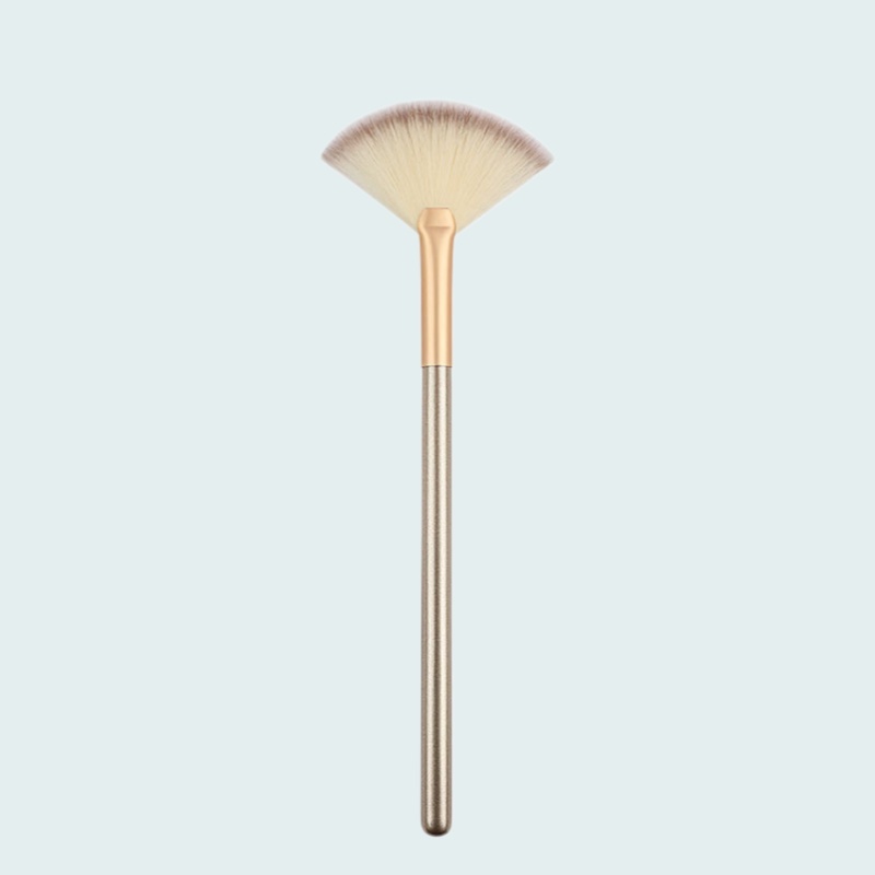 Premium Fan-Shaped Makeup Brush | Synthetic Fiber | OEM/ODM，Jiuheng Cosmetic,jiuhengcosmetic