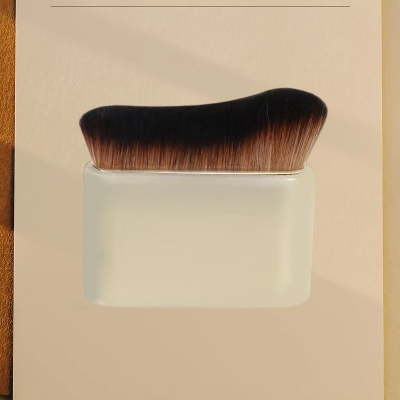 Wave-Shaped Flat Top Cosmetic Brush | Foundation & Blush Synthetics，Jiuheng Cosmetic,jiuhengcosmetic