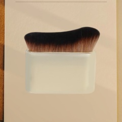 Wave-Shaped Flat Top Cosmetic Brush | Foundation & Blush Synthetics，Jiuheng Cosmetic,jiuhengcosmetic