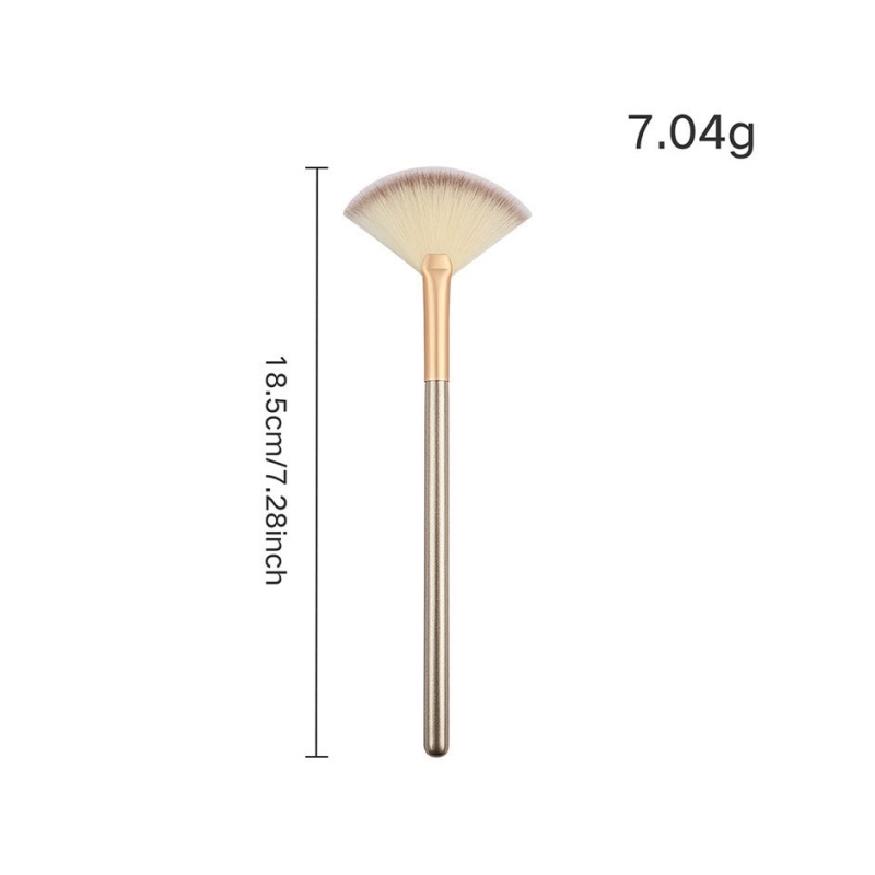 Premium Fan-Shaped Makeup Brush | Synthetic Fiber | OEM/ODM，Jiuheng Cosmetic,jiuhengcosmetic