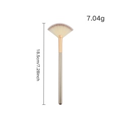 Premium Fan-Shaped Makeup Brush | Synthetic Fiber | OEM/ODM，Jiuheng Cosmetic,jiuhengcosmetic