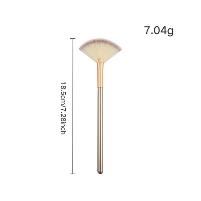 Premium Fan-Shaped Makeup Brush | Synthetic Fiber | OEM/ODM，Jiuheng Cosmetic,jiuhengcosmetic