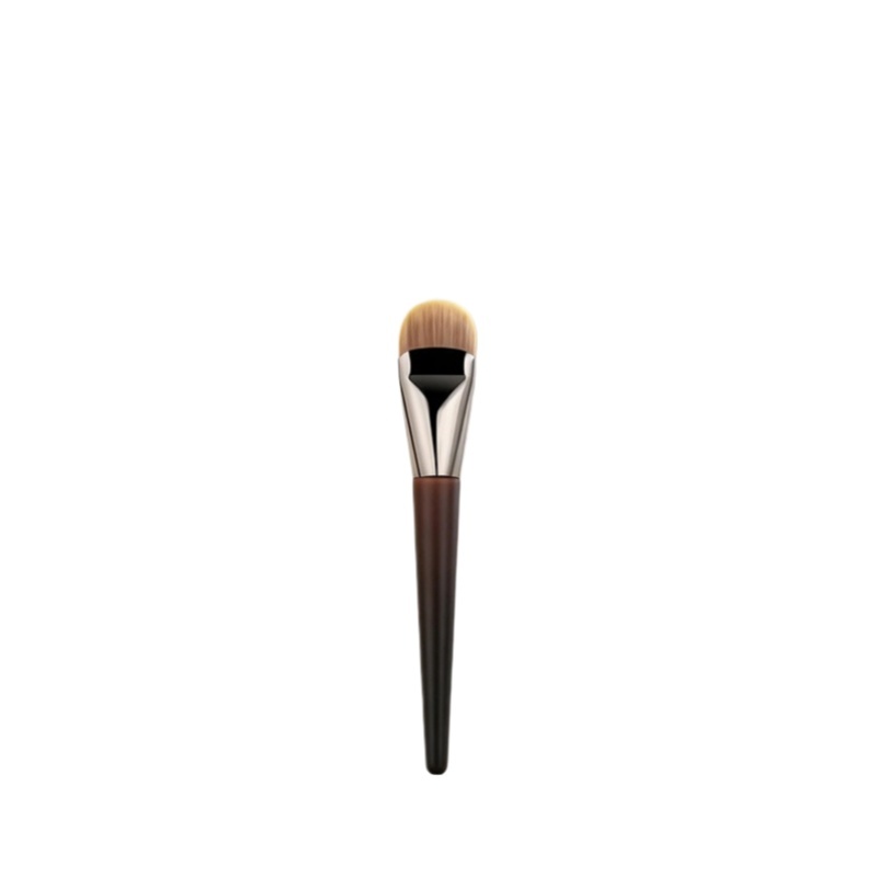 Premium Single Tongue Foundation Brush  Wooden Handle Custom Wholesale，Jiuheng Cosmetic,jiuhengcosmetic
