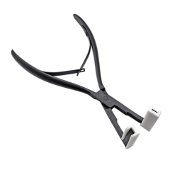 Black Titanium Hair Extension Pliers 3CR13 Stainless Steel Model 191，wholesale beauty tools