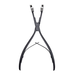 Black Titanium Hair Extension Pliers 3CR13 Stainless Steel Model 191，wholesale beauty tools