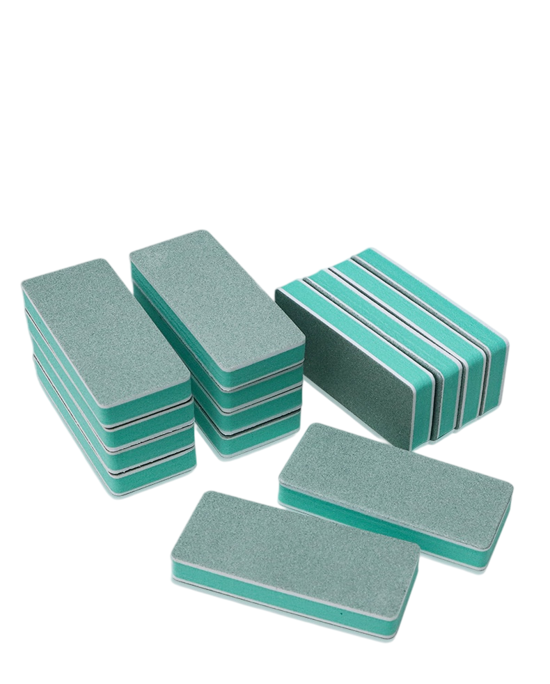Handheld double-sided polishing board with 3 grit sizes.，wholesale beauty tools